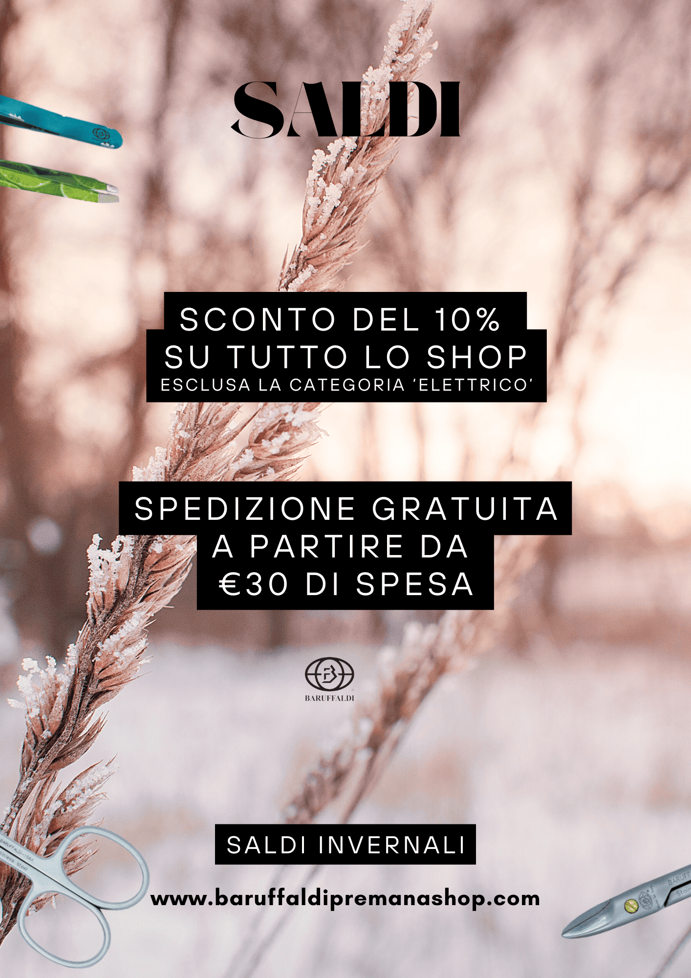 Saldi invernali Baruffaldi 2026, estetica, bellezza, manicure, pedicure